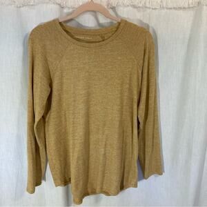 American Eagle basic casual marigold yellow knit super soft cozy warm top size M